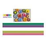 Hayal Koyu Yeşil - Mor, Pembe- Açık Yeşil Renk Geçişli Quilling Kağıdı