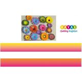 Hayal Pembe-Sarı / Turuncu-Sarı Renk Geçişli Quilling Kağıdı