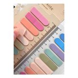Hayal Sepeti 10 Renkli Cetvelli Mavi Pembe Tonları Şeffaf Pet Indeks / Index Sticker / Postit / Post-It - Karışık Çok Renkli - tek