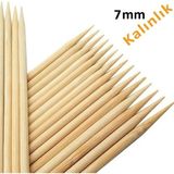 Hayal Sepeti Bambu 7mm Kalın Ahşap Çöp Şiş Çubuğu 40 cm - 20 Adet