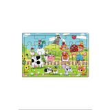 Hayal Sepeti Çiftçi ve Ailesi 3-9 Yaş Çocuklar Için 24 Parçalı Ahşap Puzzle Yapboz