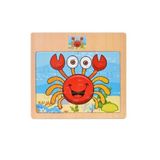 Hayal Sepeti YENGEÇ resimli Ahşap Çocuk Puzzle 12 Parça 15x17cm