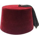 Hayal Sepeti Yetişkin Fesi-Osmanlı Fesi - Bordo - 57 cm