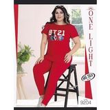 Hayal Teknur 9204 Büyük Beden Penye Pijama Takımı - Battal Pijama Takımları