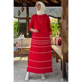 Hayal Triko Elbise Kırmızı - Fashion - Standart