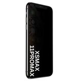 [HAYALET EKRAN KORUYUCU] For iPhone XSMAX/11PROMAX ile uyumlu Privacy Gizli Kırılmaz Cam Tam Kaplayan Su İtici Safir Ekran Koruyucu + Uygulama Bezleri
