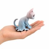 Hayalet Kedi Dekoratif Figür ?? Koleksiyonluk Masaüstü Süsü ? Modern Dekoratif Obje Sert Plastik