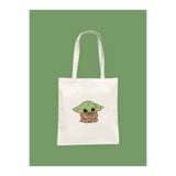 Hayali Şeyler Baby Yoda Baskılı Bez Çanta