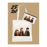 Hayali Şeyler Harry Potter - Hermione - Ron Çanta ve Kalemlik Set