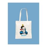 Hayali Şeyler Motorcu Snoopy Baskılı Bez Çanta