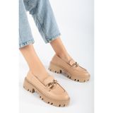 Hayalimdeki Ayakkabı Kadın FONTO Nude Cilt Loafer Ayakkabı