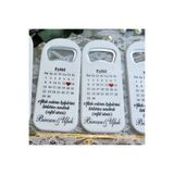 Hayaller Dükkanı 30 Adet Takvim Baskılı Baskılı Dikey Açacak Magnet 4,5x10,5 Cm Uv Nikah Şekeri Nişan Hediyeği-