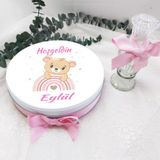 Hayaller Dükkanı Gokkuşağında Ayıcık Baskılı Kız Bebek Çikolatası - 1 Adet