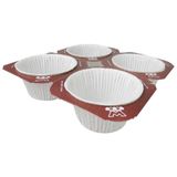 Hayaller Dükkanı Kap Kek Kapsülü Tray Modeli Beyaz 4 Lü Set Pk:5
