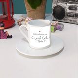 Hayaller Dükkanı Sevgililer Günü Kayve Fincanı Ve Altlık Özlü Sözlü :) - Renkli