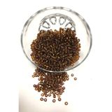 Hayalperest Boncuk 4 mm 50 gr Orta Boy Şeffaf Kahve Kum Boncuk