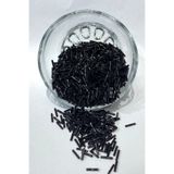 Hayalperest Boncuk 50 gr Siyah Burgulu Boru Boncuk