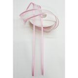 Hayalperest boncuk Bebe Pembe Organze Saten Kurdele 2,5Cm