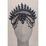 Hayalperest boncuk Elenora Laci Tonlu Sallantılı Gelin Tacı Nişan Kına Gecesi Tacı