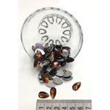 Hayalperest boncuk Kahve Damla Plastik Dikme Taş 20 gr