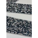 Hayalperest boncuk Lacivert Ütüyle Yapışan Şerit Taş Boncuk 4 Cm