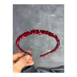 Hayalperest boncuk Nil Kristal Taşlı Gelin Kına Tacı Saç Aksesuarı