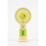 Hayalperest boncuk Şarjlı Mini El Vantilatörü Taşınabilir Sessiz Güçlü Üflemeli USB Fan Masaüstü Soğutucu Fan Yeşil