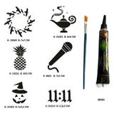 Hayalperest Modeller Tüp Kına Ve Fırça Hediyeli Tattoo Geçici Dövme Seti