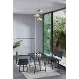 Hayat 70 x 110 Bendir Mutfak Masası, Mutfak Masası Takımı, Yemek Masası, 2 Benchli - Lacivert