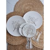 Hayat Ağacı toplam 6 Parça (Sunum Seti 2 adet tatlı 2 adet çay tabağı 2 adet çay bardağı) Ürün porselendir bulaşık makinasında yıkanabilir