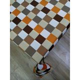 Hayat Home Kahve Dama Desen 120X180 Dertsiz Mutfak Masa Örtüsü