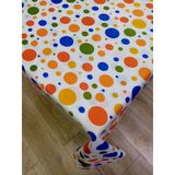 Hayat Home Renkli Ponpon Desen 120X180 Dertsiz Mutfak Masa Örtüsü