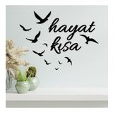 Hayat Kısa Ahşap Duvar Panosu 75x55 Cm