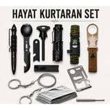 Hayat Kurtaran Set Çok Amaçlı Kamp Seti Kamp Malzemeleri - Çok Renkli