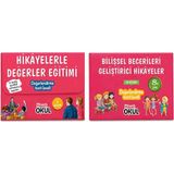 Hayat Okul Hikâyelerle Değerler Eğitimi + Bilişsel Becerileri Geliştirici Hikâyeler Ikili Set 15 Kitap Çocuk Gelişim ve Eğitici Hikâye Kitapları