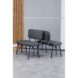 Hayat Serisi Mutfak, Yemek, Bahçe, Kafe, Modern Bench, Puf, 1 Adet - Antrasit