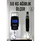 Hayat Store Ağırlık Ölçer 50 kg El Terazisi El Kantarı Pilli LED Ekran ( Lisinya )