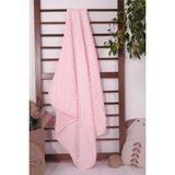 Hayat Store Biyeli Kız Bebek Nohut Battaniye 80*80 cm - Pembe