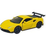Hayat Store Çek Bırak Metal Küçük Arabalar 8 cm - 6411A-17 - Sarı (Lisinya)