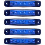 Hayat Store Mavi Parmak LED Dorse Lamba 6 Ledli 12-24V 5'li