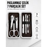 Hayat Store Paslanmaz Çelik Kişisel Bakım Seti – 7 Parça - Lisinya