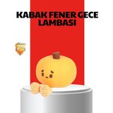 Hayat Store Pumpkin LED Night Light Dokunmatik Şarjlı Silikon Gece Lambası - Lisinya
