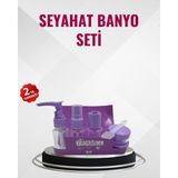Hayat Store Seyahat Boy Banyo Seti 5’li Mini Şişe ve Krem Kutusu Çantalı - Lisinya