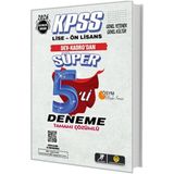 Hayat Store Tasarı Kpss Lise-Önlisans Süper 5li Deneme