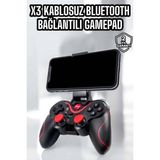 Hayat Store X3 Gamepad Oyun Kolu Bluetooth Bağlantılı Gamestick Android Uyumlu ( Lisinya )