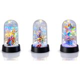 Hayat Store Yılbaşı Temalı Işıklı Dekoratif Cam Fanus ALK5038