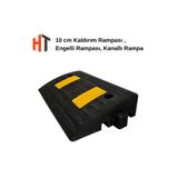 Hayat Trafik 10 cm Kauçuk Rampa, Otopark Rampası, Engelli Kaldırım Rampası 50 x 30 x 10 cm
