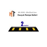 Hayat Trafik 2 Metre Kauçuk Rampa, Otopark Rampası, Kaldırım Rampası 25 X 50 X 4 Cm