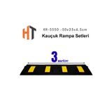 Hayat Trafik 3 Metre Kauçuk Rampa, Otopark Rampası, Kaldırım Rampası 25 x 50 x 4 cm