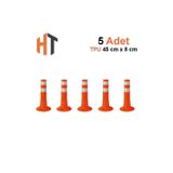 Hayat Trafik - 5'li Delinatör Seti 45 x 8 cm %100 TPU, Esnek Duba